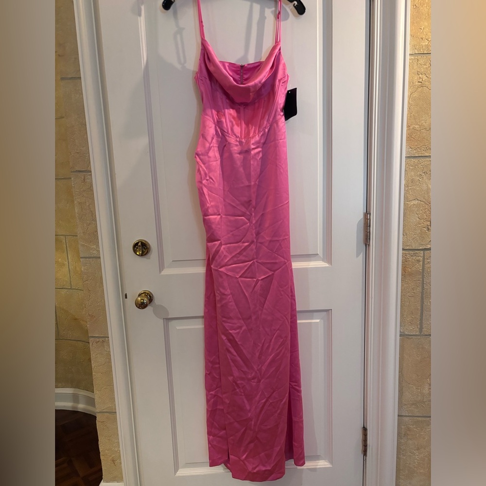 Elegant Pink Evening Gown